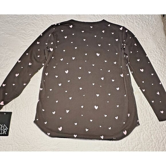 NWT CHASER GIRLS BROWN W/Pink Hearts TEE SIZE 14 - Picture 4 of 7